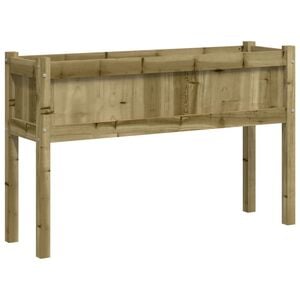vidaXL Pflanzk&uuml;bel mit Beinen 110x31x70 cm Kiefernholz Impr&auml;gniert