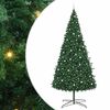 vidaXL Weihnachtsbaum mit dekorativen Lichterketten Gr&uuml;n 400 cm PVC