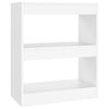 vidaXL B&uuml;cherregal/Raumteiler Wei&szlig; 60x30x72 cm