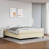 vidaXL Boxspringbettgestell Creme 180x200 cm Kunstleder