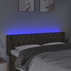 vidaXL LED Kopfteil Taupe 163x16x78/88 cm Stoff