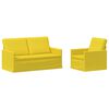 vidaXL Sofa-Set 2 stk. Helles Gelb Stoff