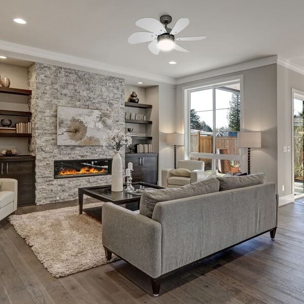 Bestron Deckenventilator 76 cm/30" 60 W Ahorn/Wei&szlig; DC30T