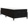 vidaXL Bettrahmen mit Matratze Schwarz 80 x 200 cm Stoff