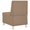 vidaXL Modulares Armfreies Sofa 2 pcs Cappuccino 55 x 74 x 82 cm