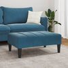 vidaXL Fu&szlig;hocker Blau 77x55x31 cm Samt