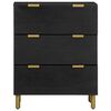 vidaXL Sideboard Schwarz 60x33x75 cm Holzwerkstoff