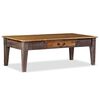 vidaXL Couchtisch Massivholz Vintage 118 x 60 x 40 cm