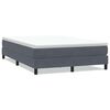 vidaXL Boxspringbett ohne Matratze Dunkelgrau 160x220 cm Samt