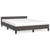 vidaXL Bettgestell ohne Matratze Dunkelgrau 140x200 cm Samt
