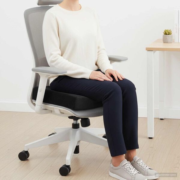 vidaXL Sitzkissen Schwarz