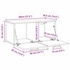 vidaXL Wandschrank Altholz 80 x 36.5 x 35 cm Holzwerkstoff