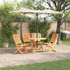vidaXL Garten Essgruppe 5 pcs Braun Akazie Massivholz