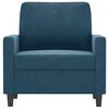 vidaXL Sessel Blau 60 cm Samt