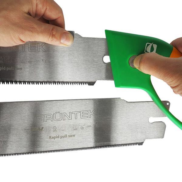 GR&Uuml;NTEK Gartens&auml;ge PIRANHA mit 2 S&auml;gebl&auml;ttern 520 mm