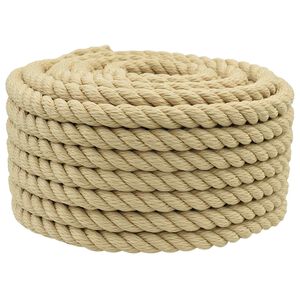 vidaXL Bootsseil 2 mm 25 m Natur