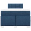vidaXL Boxspringbett mit Matratze Blau 120x190 cm Stoff