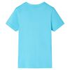 Kinder-T-Shirt Aquablau 104