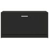vidaXL Schuhbank Schwarz 80 x 24 x 45 cm Holzwerkstoff