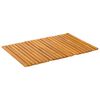 vidaXL Badematte Uni Braun 60 x 40 cm Holz