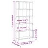 vidaXL B&uuml;cherregal Grau Sonoma 72x28x172 cm Holzwerkstoff