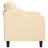 vidaXL 2-Sitzer-Sofa Creme 140 cm Stoff