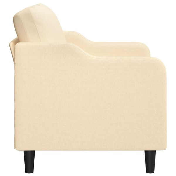 vidaXL 2-Sitzer-Sofa Creme 140 cm Stoff