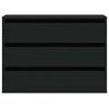 vidaXL Kommode Schwarz 80x41x58 cm Holzwerkstoff