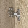 vidaXL Badezimmerschrank mit T&uuml;r Sonoma 40 x 30 x 180 cm Holzwerkstoff