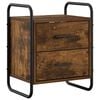 vidaXL H&auml;ngender Nachttisch R&auml;uchereiche 40 x 30 x 50 cm Holzwerkstoff