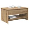 vidaXL Couchtisch Artisan-Eiche 80 x 50,5 x 41,5 cm Holzwerkstoff