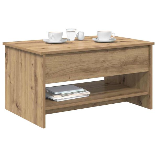 vidaXL Couchtisch Artisan-Eiche 80 x 50,5 x 41,5 cm Holzwerkstoff
