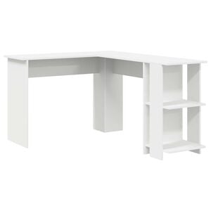vidaXL Eck-Schreibtisch Wei&szlig; Holzwerkstoff 140 x 113,5 x 75 cm