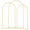 vidaXL Hochzeitsbogen 3 Stk. Gold 120 x 40 x 217 cm Stahl