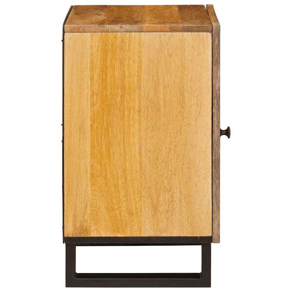 vidaXL Badezimmerschrank Braun 38 x 33 x 58 cm Massivholz Mango