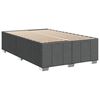 vidaXL Boxspringbett mit Matratze Dunkelgrau 120x200 cm Stoff