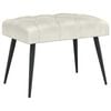 vidaXL Bank mit Knopfheftung Creme 60 x 40 x 45 cm Samt