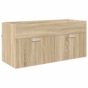 vidaXL Waschbeckenunterschrank Sonoma-Eiche Holzwerkstoff