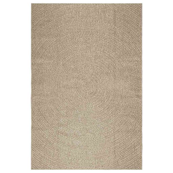 vidaXL Teppich ZIZUR Beige 160x230 cm Jute-Optik Indoor und Outdoor