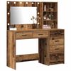 vidaXL Schminktisch mit Regal Braun 78,5 x 41 x 135 cm Holzwerkstoff