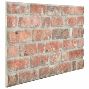 vidaXL Wandpaneele 10 pcs Rot 100 x 50 cm EPS-Schaum