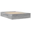 vidaXL Bettgestell Grau Sonoma 140x190 cm Holzwerkstoff