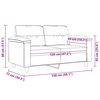 vidaXL 2-Sitzer-Sofa Beige 120 cm Mikrofasergewebe