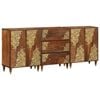 vidaXL Badezimmerschrank-Set 3 Stk. 180 x 33 x 75 cm Massivholz Mango