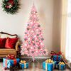 vidaXL Weihnachtsbaum mit 300 LEDs mit St&auml;nder Rosa 180 cm PVC