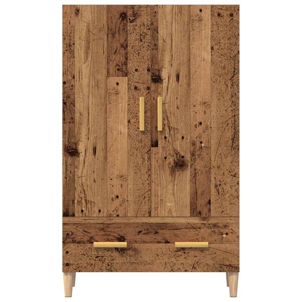 vidaXL Highboard Altholz-Optik 70x31x115 cm Holzwerkstoff