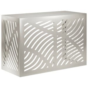 vidaXL Klimaanlagenabdeckung Silber 90 x 40 x 60 cm Edelstahl