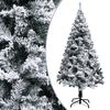 vidaXL K&uuml;nstlicher Weihnachtsbaum mit Schnee Gr&uuml;n 120 cm PVC