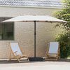 vidaXL Garten-Sonnenschirm Sand und Anthrazit 385 x 209 x 244 cm