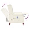 vidaXL Massagesessel Beige Mikrofasergewebe